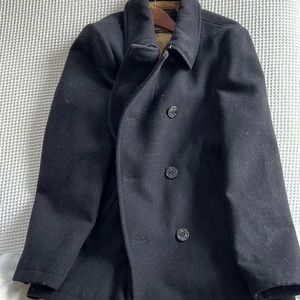 Navy peacoat